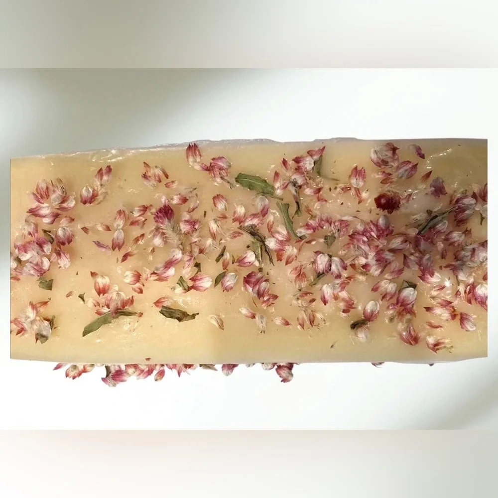 Florinda Beauty - Cherry Blossom Soap Pink and Cream Handmade Soap 4.5 oz NWT